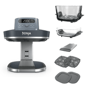 Ninja Crispi® Pro 6-in-1 Glass Air Fryer in Stone and Gold