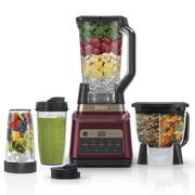 Ninja Professional Plus Premier Blender and Food Processor with Auto-IQ in Cherry Tarte