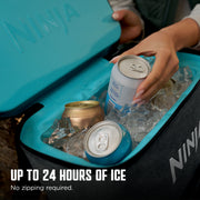 Shark Portable Misting Fan & Ninja 36 Can Backpack Cooler Bundle