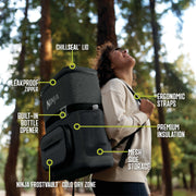 Ninja FrostVault™ 24 Can Backpack Cooler in Charcoal Gray