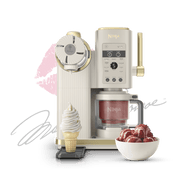 Ninja CREAMi® Scoop & Swirl™ Soft Serve Ice Cream Machine in Stone & Gold