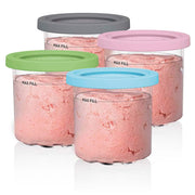 Ninja® CREAMi® Pints 4 Pack, Compatible with NC299AMZ, NC300s & NC350s Series CREAMi® Ice Cream Makers
